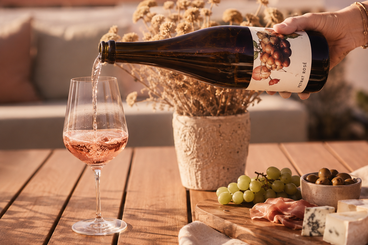 Champsé im Weinglas